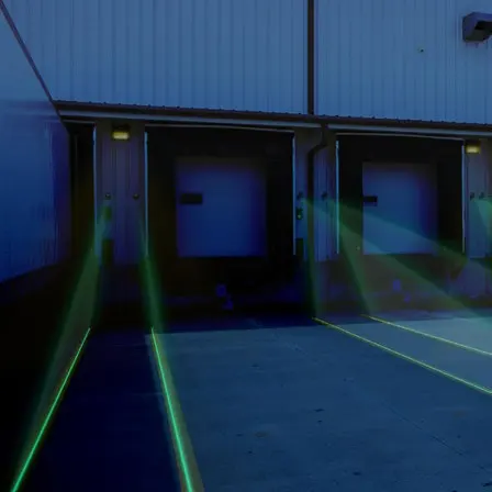 Wirtualne linie naprowadzające z lasera